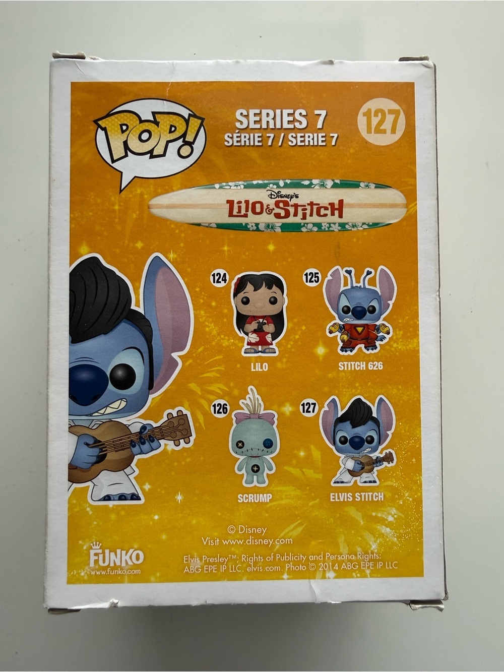 Exclusive Funko Elvis Stitch Vinyl Figure - Blue & Tan #127 - Picture 4 of 7